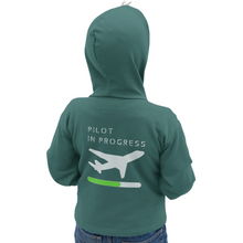 Lade das Bild in den Galerie-Viewer, PILOT IN PROGRESS (back) - Flight Kids Zipper Bio
