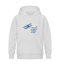 Lade das Bild in den Galerie-Viewer, I love you as high as airplanes can fly! - Flight Kids Hoodie Bio
