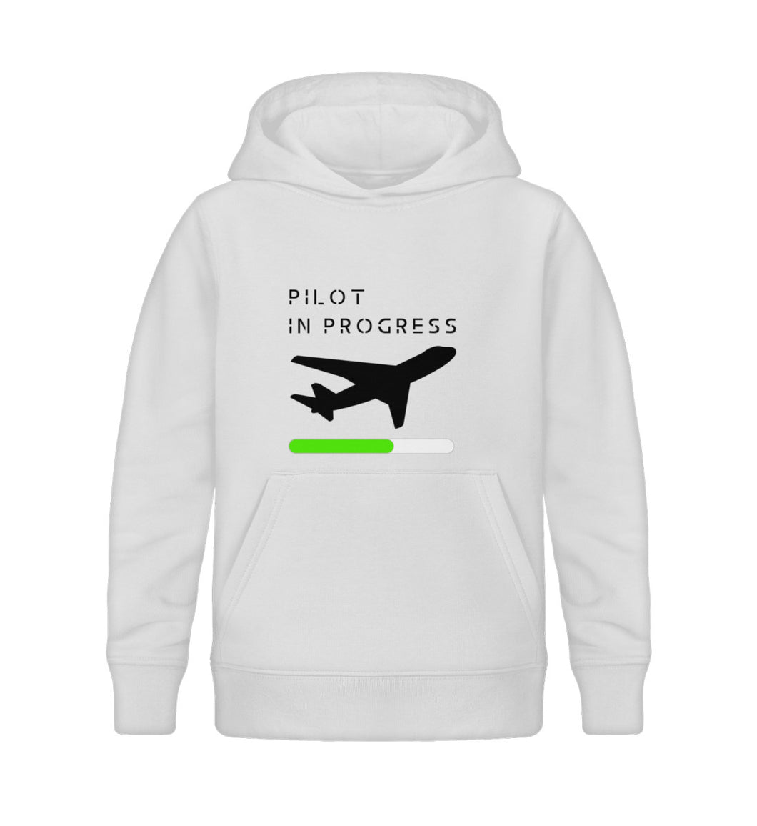 PILOT IN PROGRESS - Flight Kids Hoodie Bio