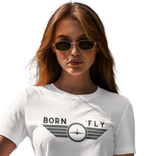 Lade das Bild in den Galerie-Viewer, BORN to FLY - Pilotinnen T-Shirt Bio
