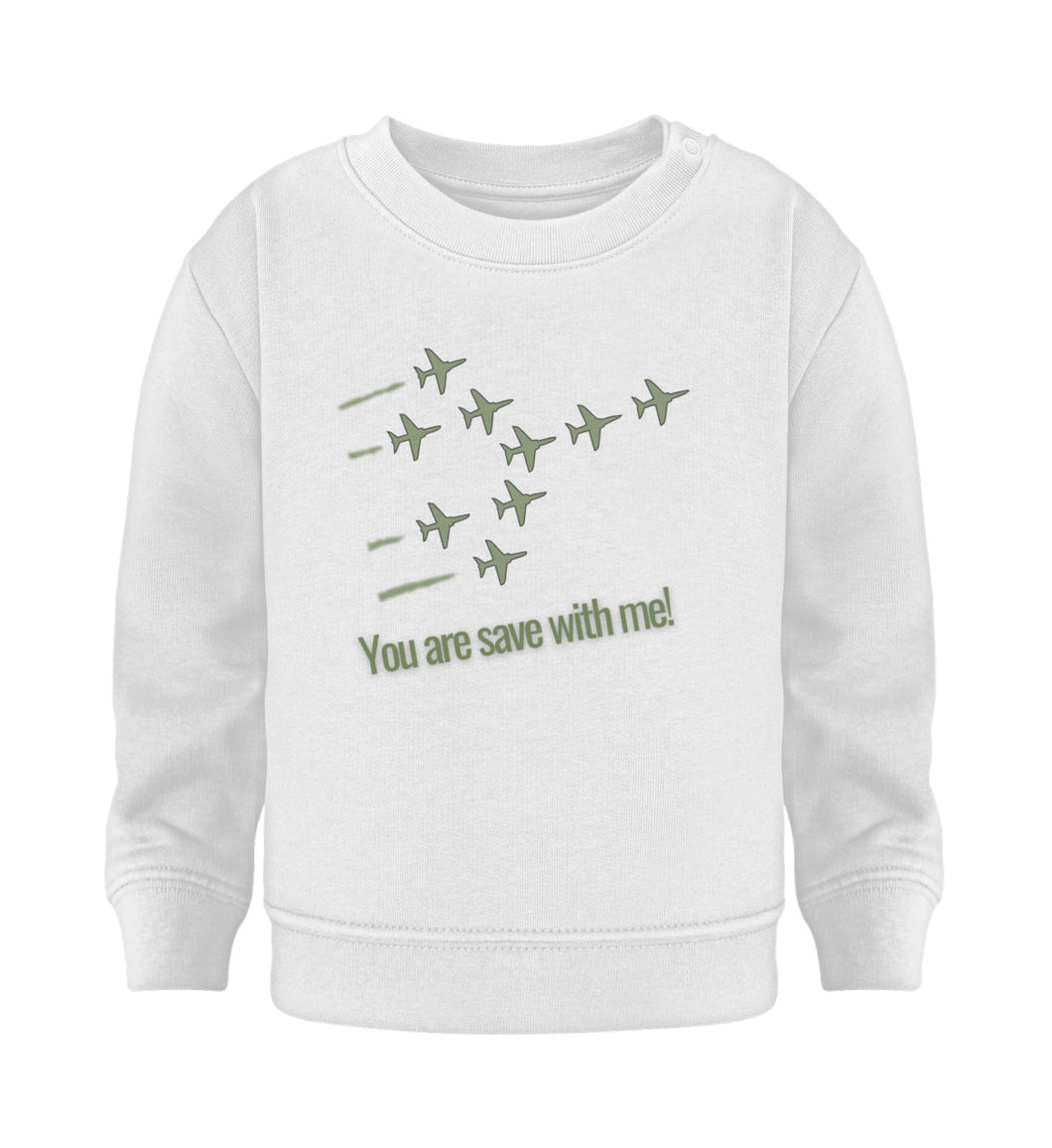 You are save with me! - Baby Pullover